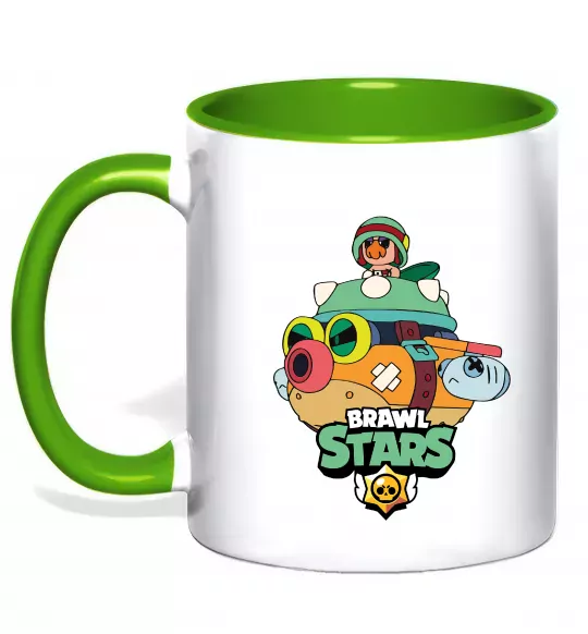 Чашка с цветной ручкой Brawl Stars Hank Зеленый фото