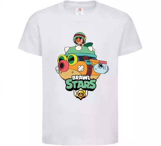 Детская футболка Brawl Stars Hank Белый фото