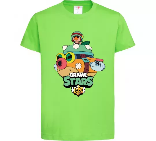 Детская футболка Brawl Stars Hank Лаймовый фото
