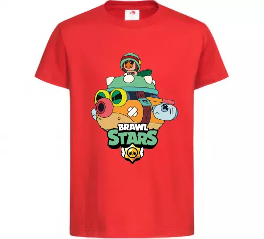 Детская футболка Brawl Stars Hank Красный фото