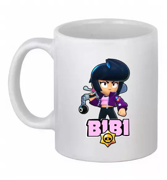 Чашка керамічна Bibi Brawl Stars Білий фото