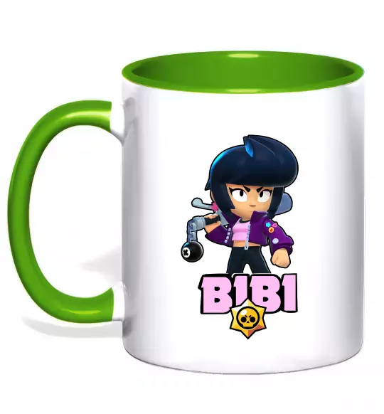 Чашка з кольоровою ручкою Bibi Brawl Stars Зелений фото