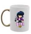 Чашка з кольоровою ручкою Bibi Brawl Stars Золото фото