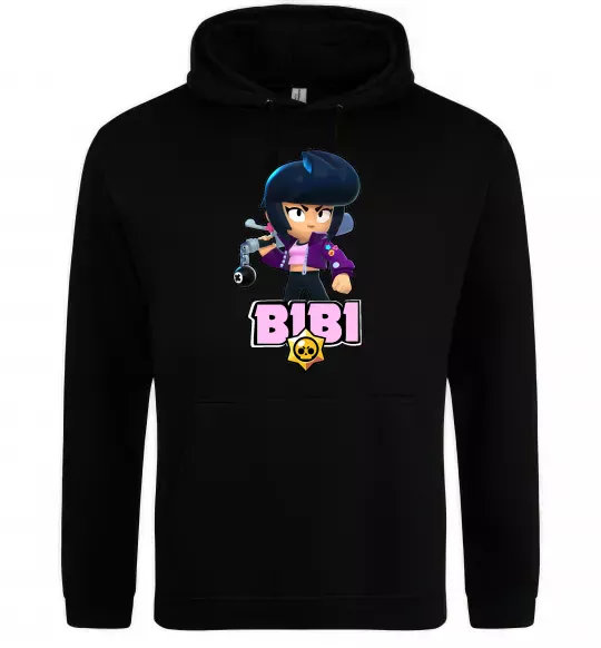 Женская толстовка (худи) Bibi Brawl Stars Черный фото
