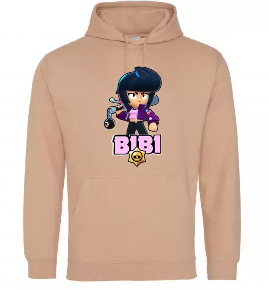 Женская толстовка (худи) Bibi Brawl Stars Песочный фото