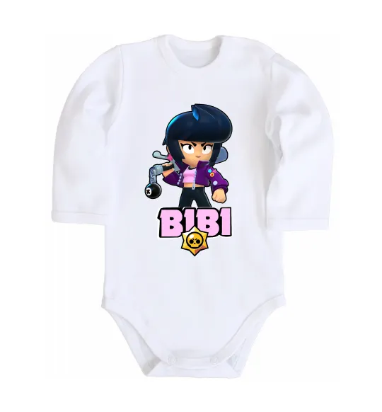 Детский боди Bibi Brawl Stars Белый фото