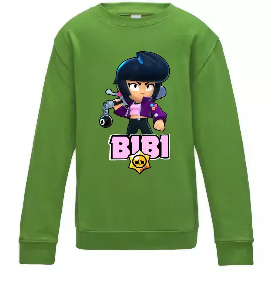 Детский Свитшот Bibi Brawl Stars Лаймовый фото