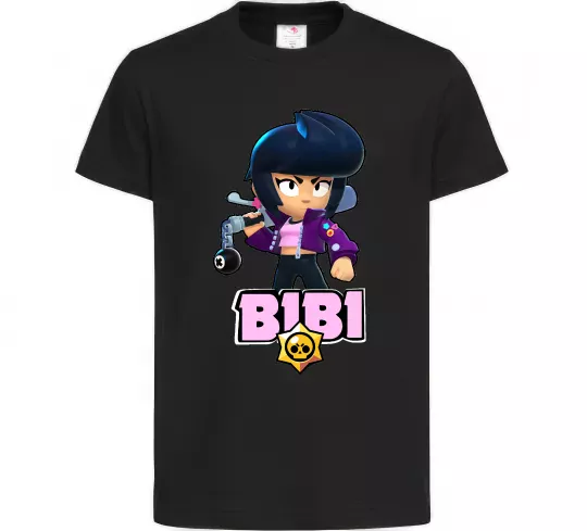 Дитяча футболка Bibi Brawl Stars Чорний фото