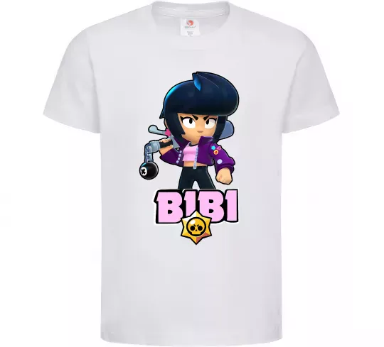 Дитяча футболка Bibi Brawl Stars Білий фото