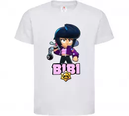 Детская футболка Bibi Brawl Stars Белый фото