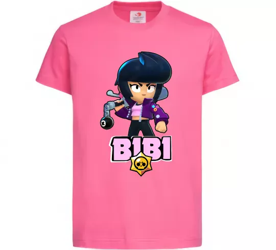 Дитяча футболка Bibi Brawl Stars Яскраво-рожевий фото