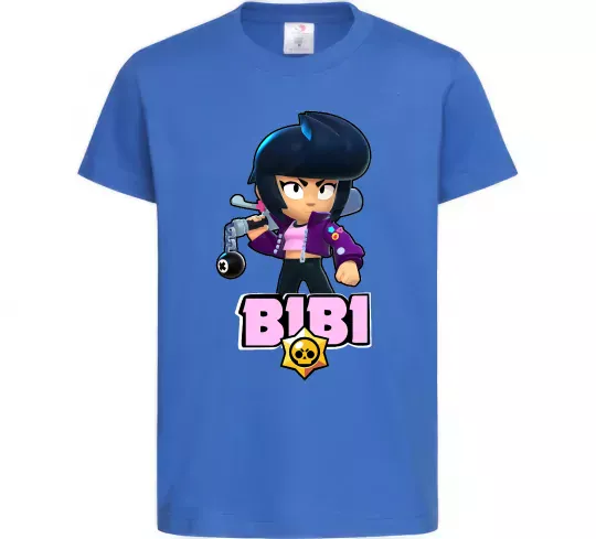 Дитяча футболка Bibi Brawl Stars Яскраво-синій фото