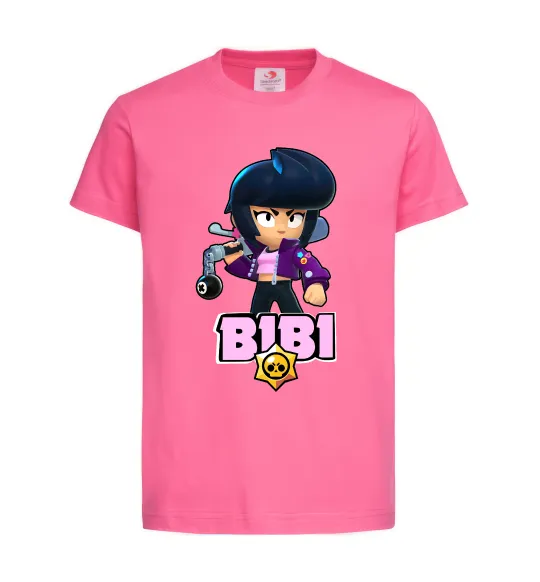 Детская футболка Bibi Brawl Stars Ярко-розовый фото
