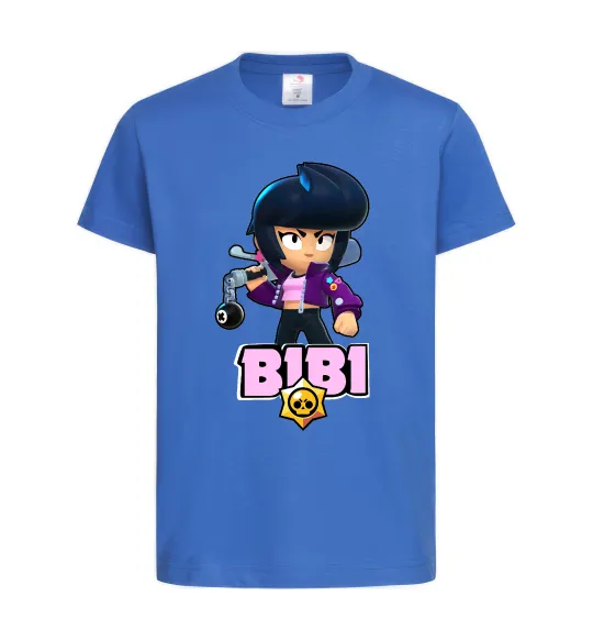 Детская футболка Bibi Brawl Stars Ярко-синий фото