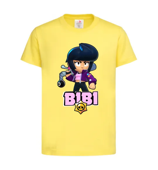 Детская футболка Bibi Brawl Stars Лимонный фото
