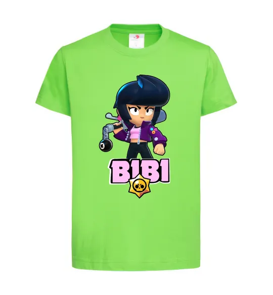 Детская футболка Bibi Brawl Stars Лаймовый фото