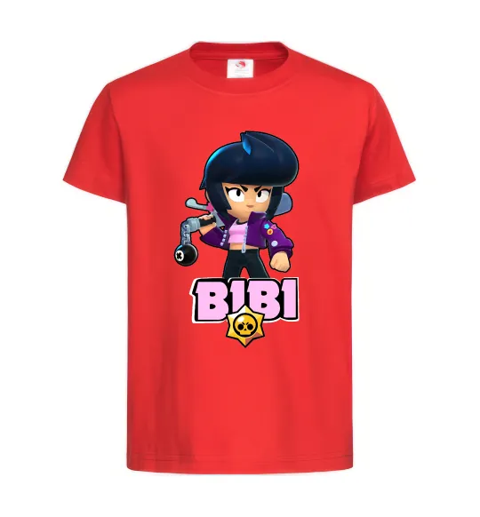 Детская футболка Bibi Brawl Stars Красный фото