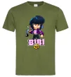Чоловіча футболка Bibi Brawl Stars Оливковий фото
