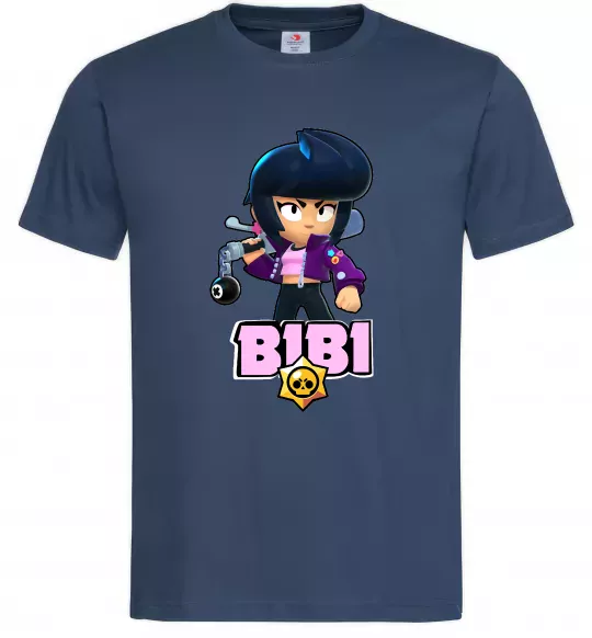 Чоловіча футболка Bibi Brawl Stars Темно-синій фото