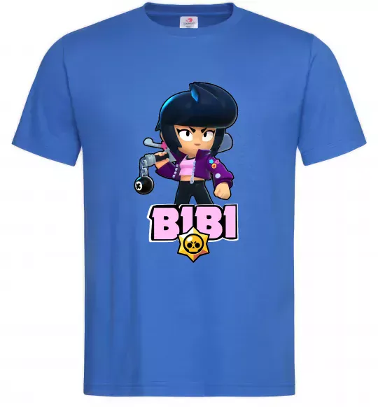 Чоловіча футболка Bibi Brawl Stars Яскраво-синій фото