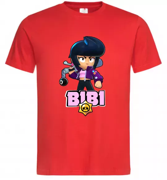 Чоловіча футболка Bibi Brawl Stars Червоний фото