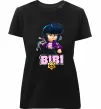 Женская премиум футболка Bibi Brawl Stars Черный фото