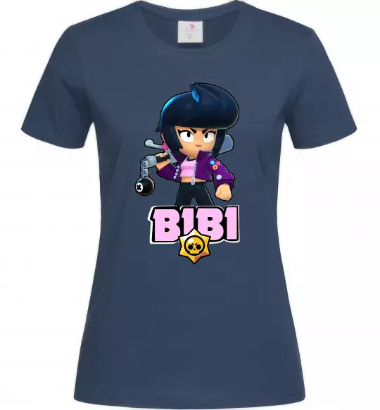 Женская футболка Bibi Brawl Stars Темно-синий фото