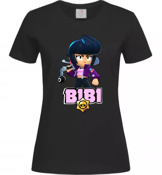 Женская футболка Bibi Brawl Stars Черный фото