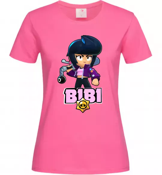 Женская футболка Bibi Brawl Stars Ярко-розовый фото