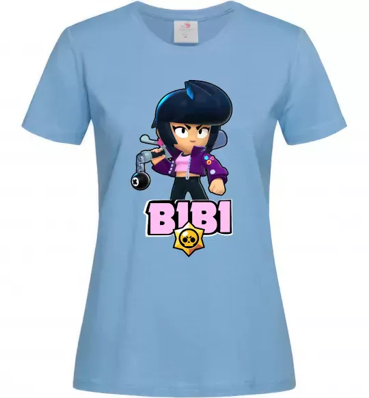 Женская футболка Bibi Brawl Stars Голубой фото