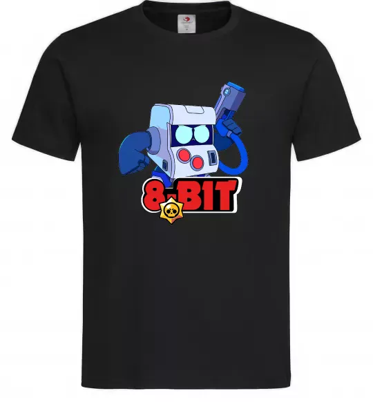 Мужская футболка Brawl Stars 8 bit Черный фото