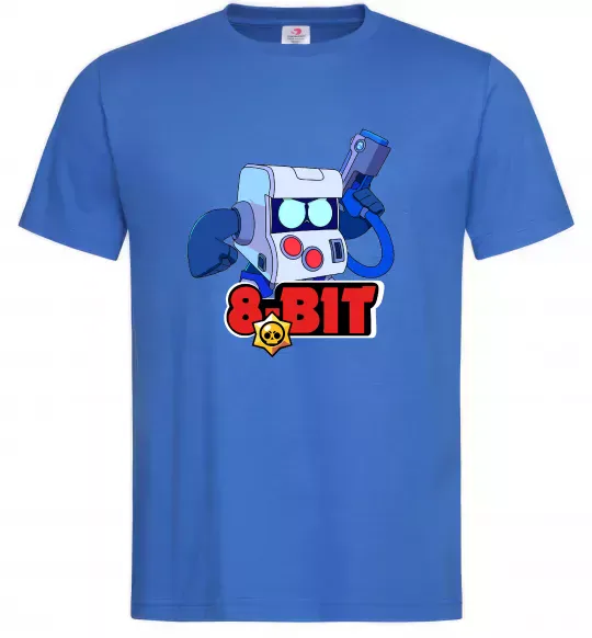 Мужская футболка Brawl Stars 8 bit Ярко-синий фото