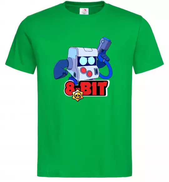 Мужская футболка Brawl Stars 8 bit Зеленый фото