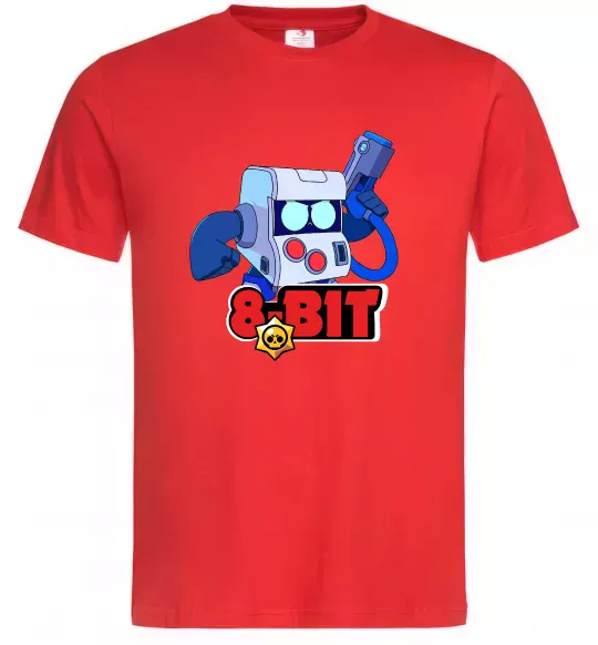 Мужская футболка Brawl Stars 8 bit Красный фото