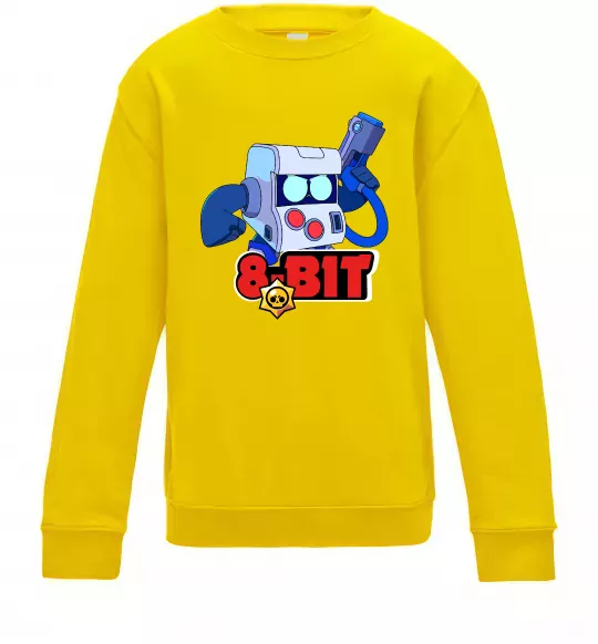 Дитячий світшот Brawl Stars 8 bit Сонячно жовтий фото