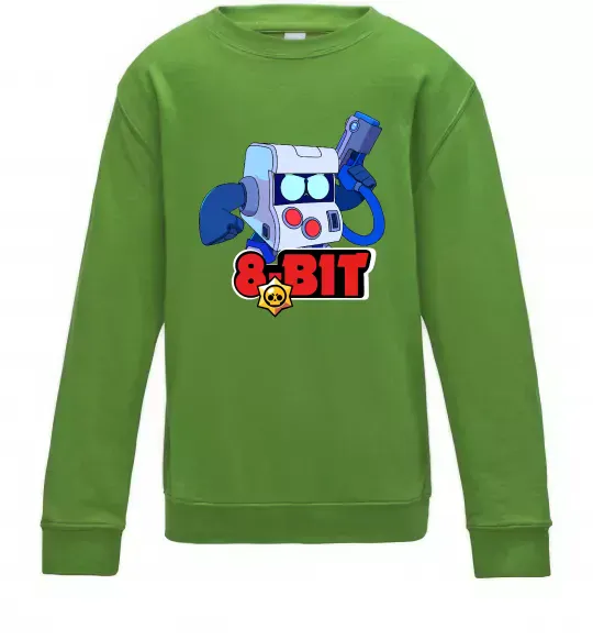 Дитячий світшот Brawl Stars 8 bit Лаймовий фото