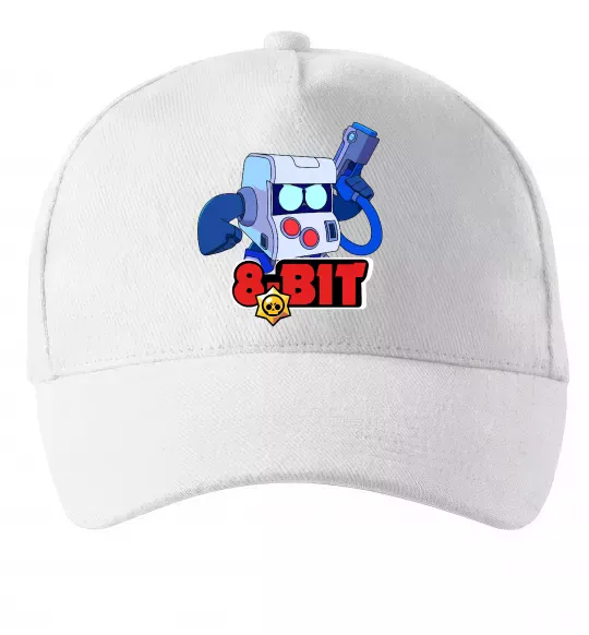Кепка Brawl Stars 8 bit Белый фото