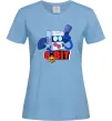 Женская футболка Brawl Stars 8 bit Голубой фото