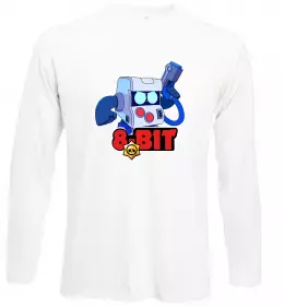 Лонгслив Brawl Stars 8 bit Белый фото