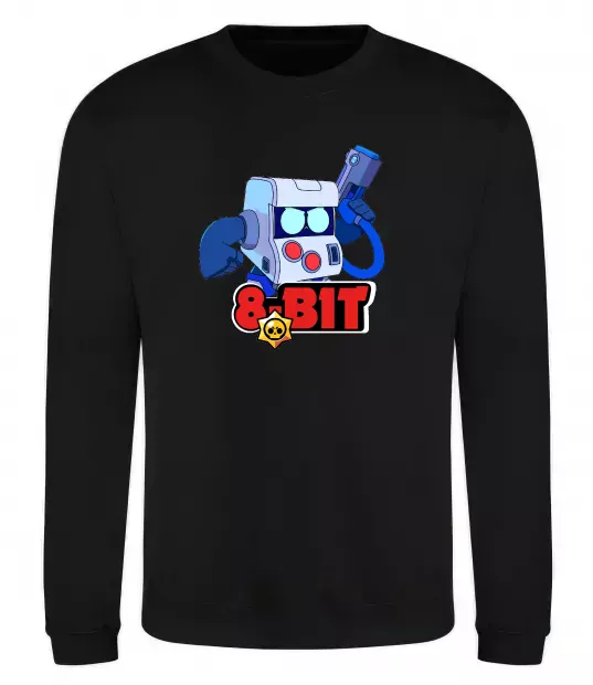 Свитшот Brawl Stars 8 bit Черный фото