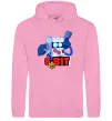 Чоловіча толстовка (худі) Brawl Stars 8 bit Рожевий фото