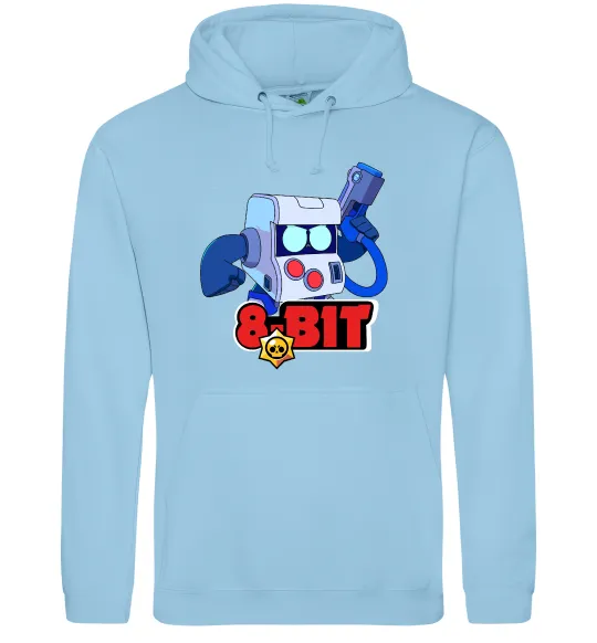 Жіноча толстовка (худі) Brawl Stars 8 bit Блакитний фото