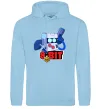 Жіноча толстовка (худі) Brawl Stars 8 bit Блакитний фото