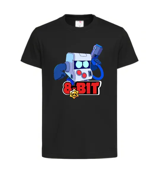 Детская футболка Brawl Stars 8 bit Черный фото