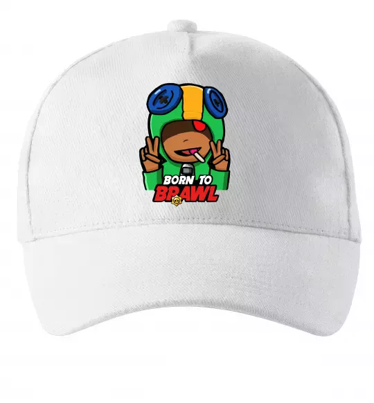 Кепка Born to Brawl Leon Білий фото