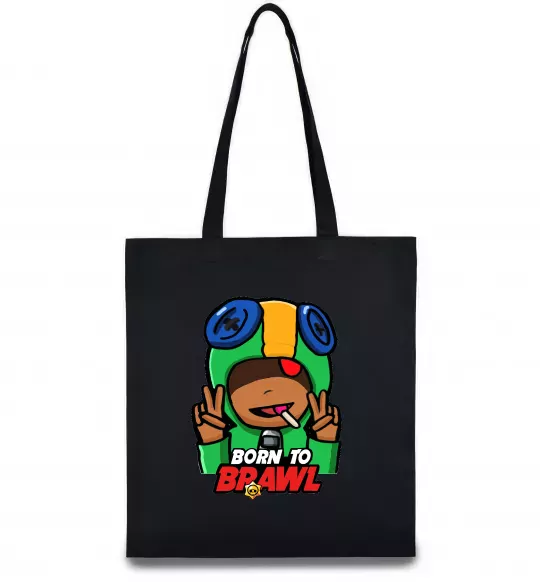 Еко-сумка Born to Brawl Leon Чорний фото