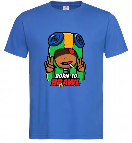 Мужская футболка Born to Brawl Leon Ярко-синий фото