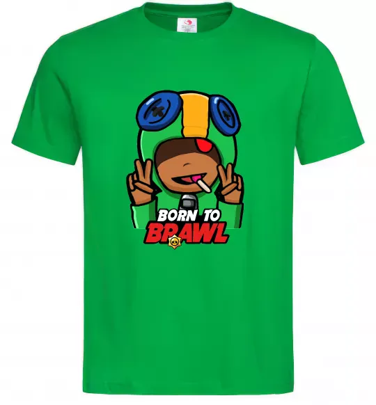 Мужская футболка Born to Brawl Leon Зеленый фото