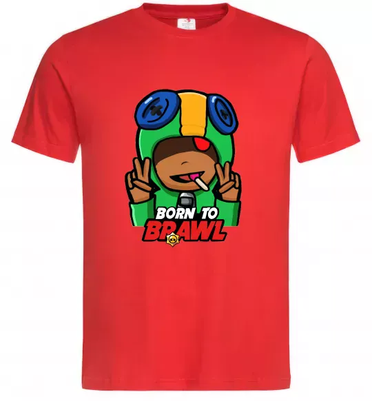 Мужская футболка Born to Brawl Leon Красный фото