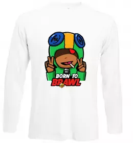 Лонгслив Born to Brawl Leon Белый фото